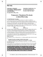 Предварительный просмотр 29 страницы Panasonic KX-TS730 Operating Instructions Manual