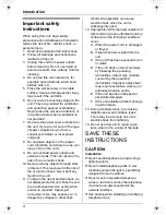 Preview for 4 page of Panasonic KX-TS730AZ Operating Instructions Manual