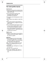 Preview for 6 page of Panasonic KX-TS730AZ Operating Instructions Manual