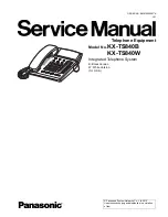 Panasonic KX-TS840B Service Manual предпросмотр