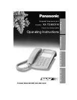 Preview for 1 page of Panasonic KX-TS85EXW Operating Instructions Manual