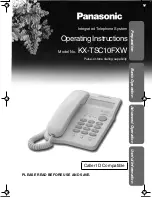 Panasonic KX-TSC10FXW Operating Instructions Manual preview