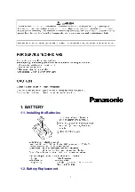 Предварительный просмотр 3 страницы Panasonic KX-TSC10HGW Service Manual