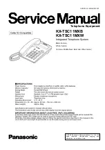 Предварительный просмотр 1 страницы Panasonic KX-TSC11MXB Service Manual