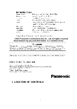 Предварительный просмотр 2 страницы Panasonic KX-TSC14B Service Manual