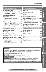 Preview for 5 page of Panasonic KX-TSC909CID Operating Instructions Manual