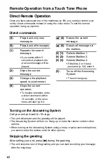 Preview for 62 page of Panasonic KX-TSC909CID Operating Instructions Manual