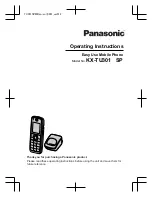 Panasonic KX-TU301SP Operating Instructions Manual preview