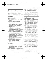 Preview for 5 page of Panasonic KX-TU311 E Operating Instructions Manual