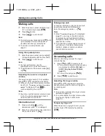 Preview for 16 page of Panasonic KX-TU311 E Operating Instructions Manual