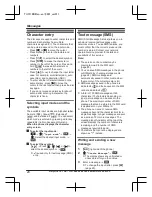 Preview for 20 page of Panasonic KX-TU311 E Operating Instructions Manual