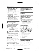 Preview for 14 page of Panasonic KX-TU327 E Operating Instructions Manual