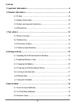 Preview for 2 page of Panasonic KX-TU400 EX Operating Instructions Manual