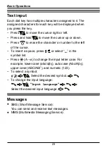 Preview for 23 page of Panasonic KX-TU446 Operating Instructions Manual