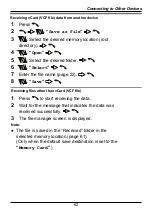 Preview for 62 page of Panasonic KX-TU446 Operating Instructions Manual