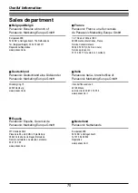 Preview for 70 page of Panasonic KX-TU446 Operating Instructions Manual