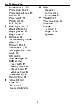 Preview for 73 page of Panasonic KX-TU446 Operating Instructions Manual