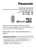 Preview for 1 page of Panasonic KX-TU456 EX Operating Instructions Manual