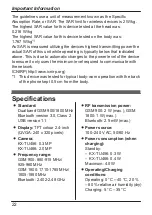 Preview for 22 page of Panasonic KX-TU456 EX Operating Instructions Manual