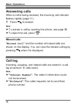 Preview for 26 page of Panasonic KX-TU456 EX Operating Instructions Manual