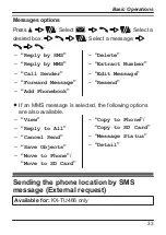 Preview for 33 page of Panasonic KX-TU456 EX Operating Instructions Manual