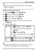 Preview for 45 page of Panasonic KX-TU456 EX Operating Instructions Manual