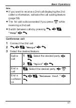 Preview for 47 page of Panasonic KX-TU456 EX Operating Instructions Manual