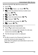 Preview for 71 page of Panasonic KX-TU456 EX Operating Instructions Manual