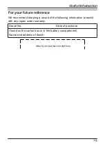 Preview for 79 page of Panasonic KX-TU456 EX Operating Instructions Manual