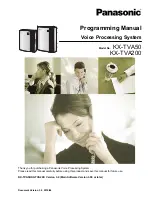 Panasonic KX-TVA200 Programming Manual preview