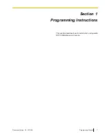 Preview for 7 page of Panasonic KX-TVA200 Programming Manual