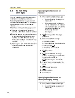 Предварительный просмотр 22 страницы Panasonic KX-TVM200 Operating Instructions Manual