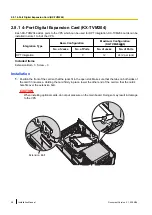 Preview for 58 page of Panasonic KX-TVM50 Installation Manual