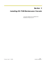 Preview for 83 page of Panasonic KX-TVM50 Installation Manual