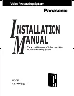 Preview for 1 page of Panasonic KX-TVP100E Installation Manual And Instructions For Use