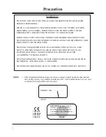 Preview for 2 page of Panasonic KX-TVP100E Installation Manual And Instructions For Use