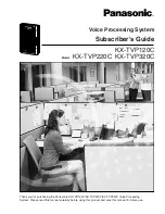 Preview for 1 page of Panasonic KX-TVP120C Subscriber'S Manual