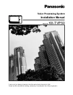 Panasonic KX-TVP50 Installation Manual preview