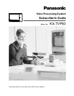 Panasonic KX-TVP50 Subscriber'S Manual preview
