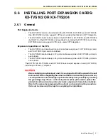 Preview for 51 page of Panasonic KX-TVS125 Installation Manual