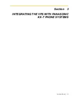 Preview for 63 page of Panasonic KX-TVS125 Installation Manual