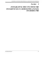 Preview for 75 page of Panasonic KX-TVS50 - 2 Port Voicemail System Installation Manual