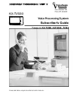 Panasonic KX-TVS50 - 2 Port Voicemail System Subscriber'S Manual preview