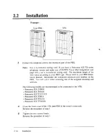 Предварительный просмотр 46 страницы Panasonic KX-TVS751 Installation Manual