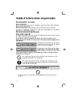 Preview for 12 page of Panasonic KX-UDS124 Important Information Manual