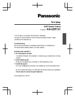 Предварительный просмотр 89 страницы Panasonic KX-UDT131 Getting Started