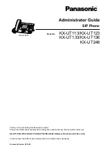 Preview for 1 page of Panasonic KX-UT113 Administrator'S Manual