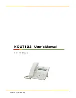 Preview for 1 page of Panasonic KX-UT123 User Manual