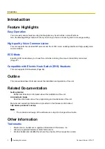 Preview for 2 page of Panasonic KX-UTG200 Operating Instructions Manual