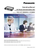 Preview for 1 page of Panasonic KX-VC300 Operating Instructions Manual